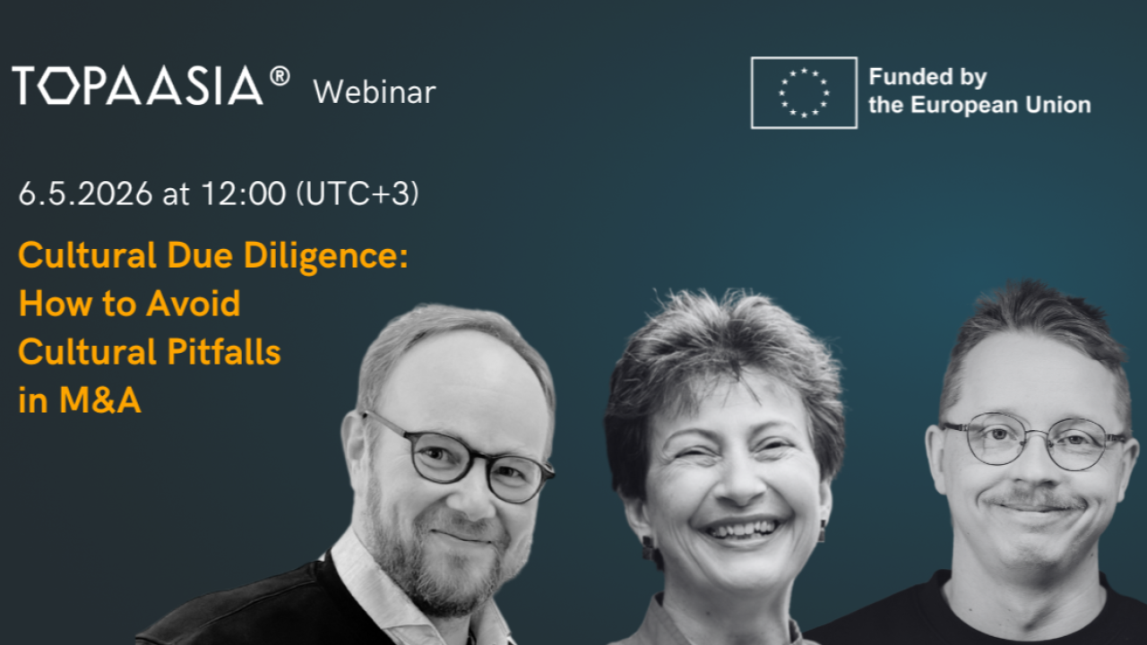 Cultural Due Diligence - how to avoid cultural pitfalls in M&A