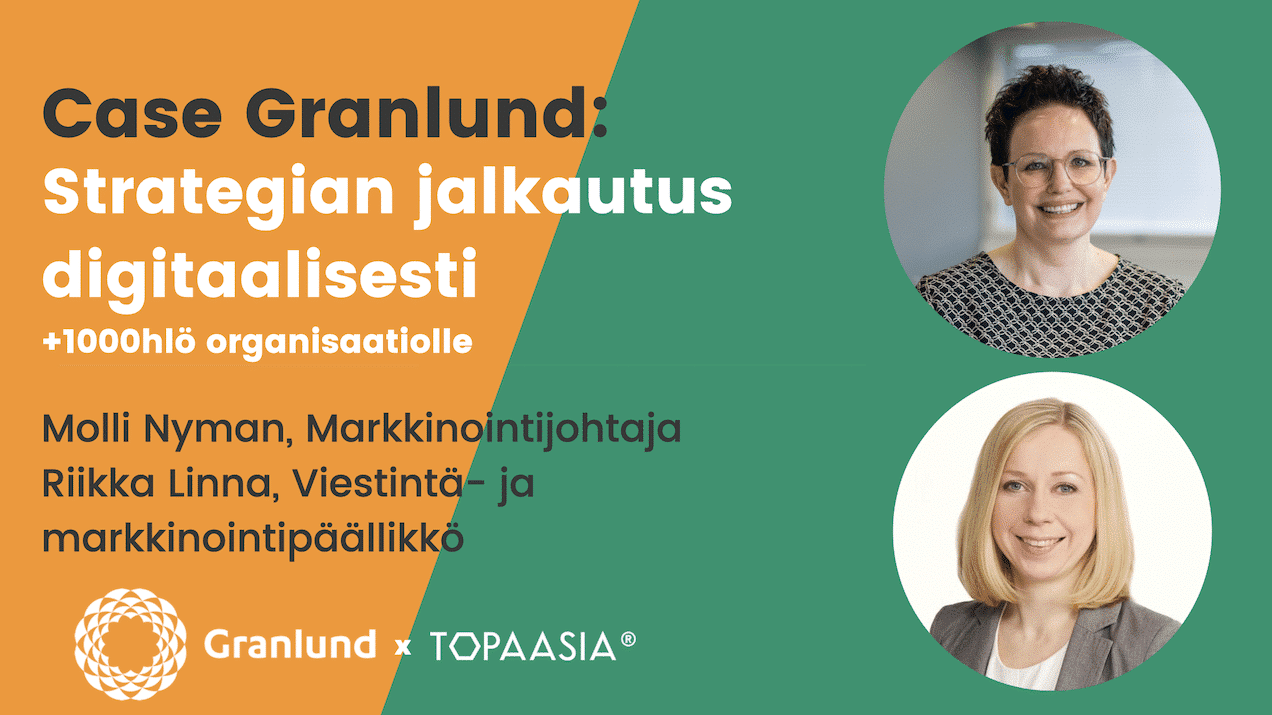 Case Granlund: Strategian jalkautus digitaalisesti +1000hlö organisaatiolle