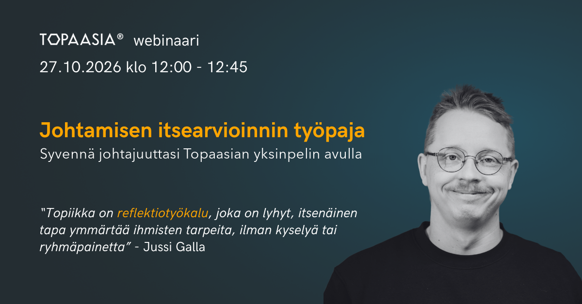 Johtamisen itsearvioinnin työpaja